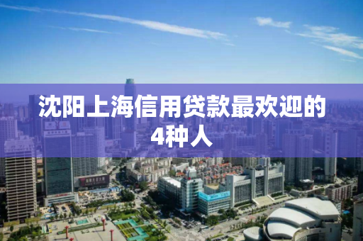 沈阳上海信用贷款最欢迎的4种人
