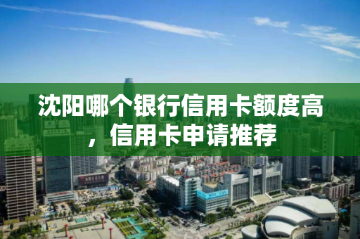 沈阳哪个银行信用卡额度高，信用卡申请推荐