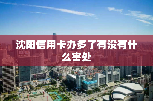 沈阳信用卡办多了有没有什么害处