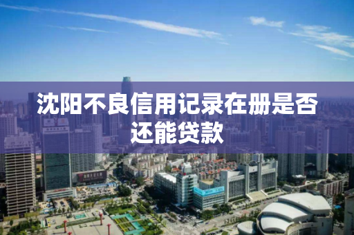 沈阳不良信用记录在册是否还能贷款