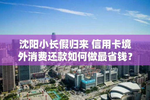 沈阳小长假归来 信用卡境外消费还款如何做最省钱？