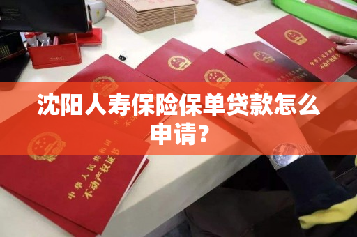 沈阳人寿保险保单贷款怎么申请？