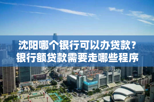 沈阳哪个银行可以办贷款?银行额贷款需要走哪些程序? 沈阳哪个银行可以办贷款?银行额贷款需要走哪些程序?