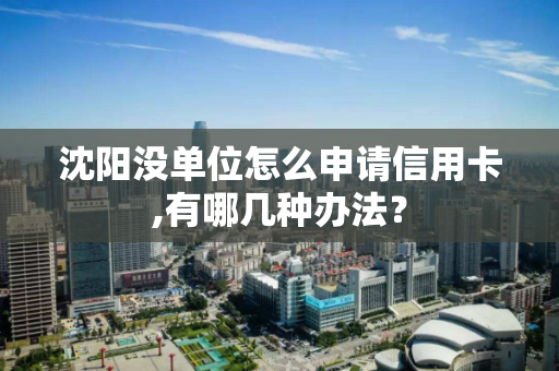 沈阳没单位怎么申请信用卡,有哪几种办法? 沈阳没单位怎么申请信用卡,有哪几种办法?