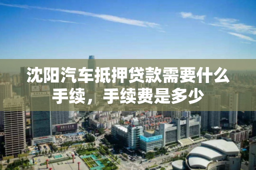 沈阳汽车抵押贷款需要什么手续，手续费是多少