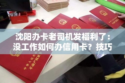 沈阳办卡老司机发福利了：没工作如何办信用卡？技巧在这！