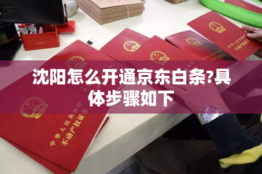 沈阳怎么开通京东白条?具体步骤如下