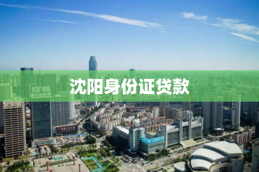 沈阳身份证贷款