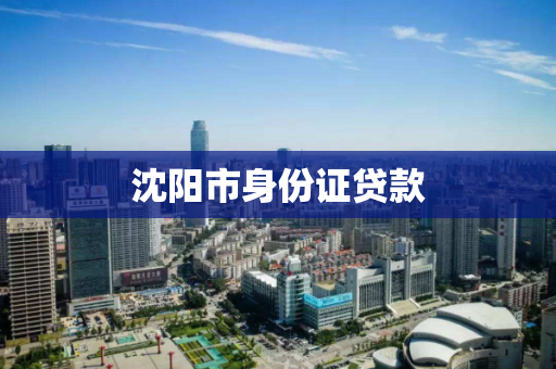 沈阳市身份证贷款