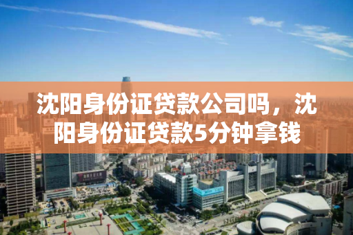 沈阳身份证贷款公司吗，沈阳身份证贷款5分钟拿钱