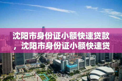沈阳市身份证小额快速贷款，沈阳市身份证小额快速贷款办理