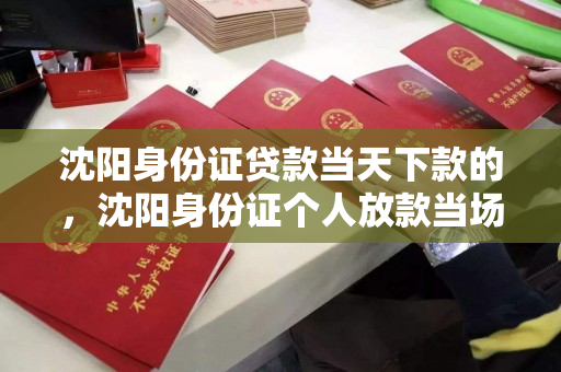 沈阳身份证贷款当天下款的,沈阳身份证个人放款当场下款 沈阳身份证贷款当天下款的,沈阳身份证个人放款当场下款