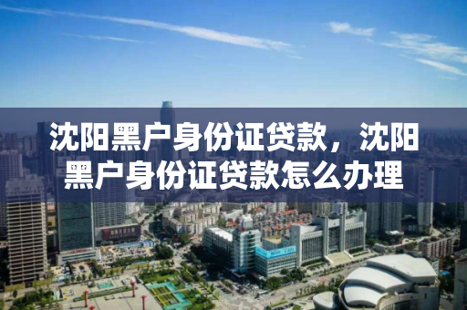 沈阳黑户身份证贷款,沈阳黑户身份证贷款怎么办理 沈阳黑户身份证贷款,沈阳黑户身份证贷款怎么办理