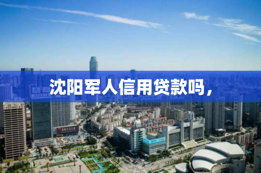 沈阳军人信用贷款吗，