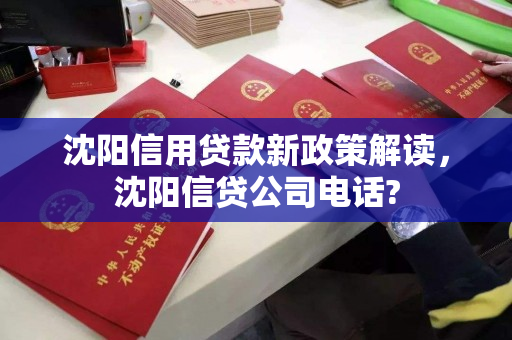 沈阳信用贷款新政策解读，沈阳信贷公司电话?