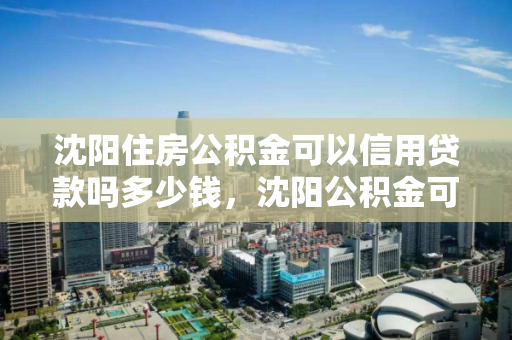 沈阳住房公积金可以信用贷款吗多少钱，沈阳公积金可贷款额度