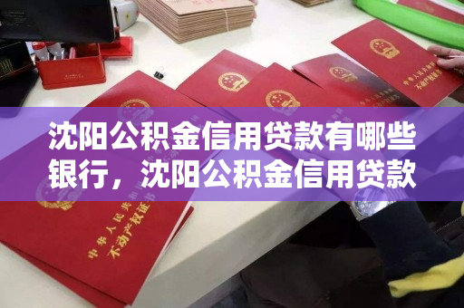 沈阳公积金信用贷款有哪些银行，沈阳公积金信用贷款有哪些银行可以办理