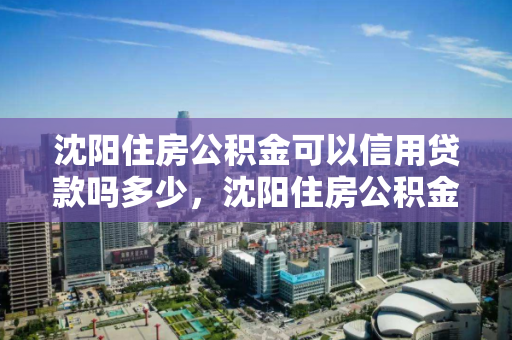 沈阳住房公积金可以信用贷款吗多少，沈阳住房公积金可以信用贷款吗多少年