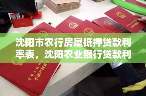 沈阳市农行房屋抵押贷款利率表，沈阳农业银行贷款利率