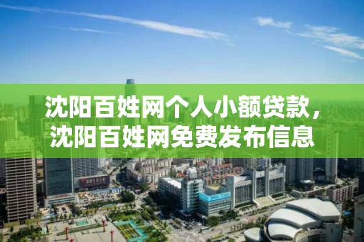 沈阳百姓网个人小额贷款,沈阳百姓网免费发布信息 沈阳百姓网个人小额贷款,沈阳百姓网免费发布信息