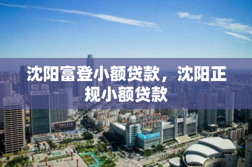沈阳富登小额贷款，沈阳正规小额贷款