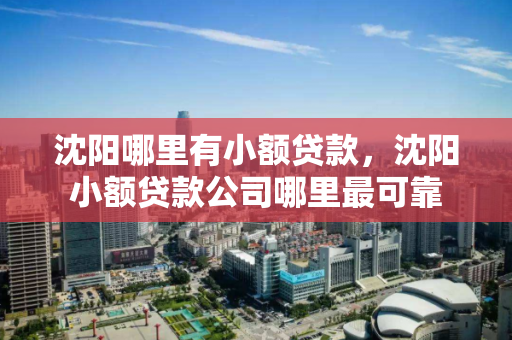 沈阳哪里有小额贷款,沈阳小额贷款公司哪里最可靠 沈阳哪里有小额贷款,沈阳小额贷款公司哪里最可靠