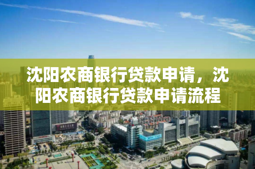 沈阳农商银行贷款申请，沈阳农商银行贷款申请流程