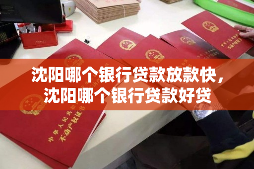 沈阳哪个银行贷款放款快，沈阳哪个银行贷款好贷