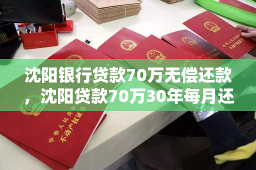 沈阳银行贷款70万无偿还款，沈阳贷款70万30年每月还多少