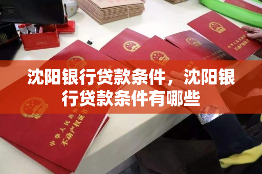 沈阳银行贷款条件，沈阳银行贷款条件有哪些