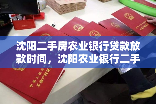 沈阳二手房农业银行贷款放款时间，沈阳农业银行二手房贷款多久能放款