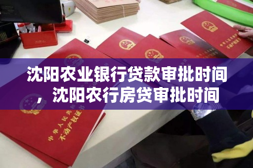 沈阳农业银行贷款审批时间,沈阳农行房贷审批时间 沈阳农业银行贷款审批时间,沈阳农行房贷审批时间