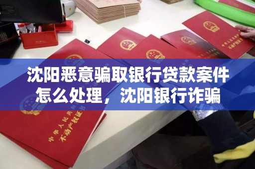 沈阳恶意骗取银行贷款案件怎么处理，沈阳银行诈骗