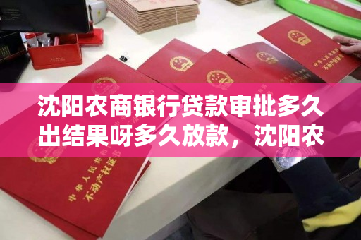 沈阳农商银行贷款审批多久出结果呀多久放款，沈阳农商银行贷款审批多久出结果呀多久放款啊