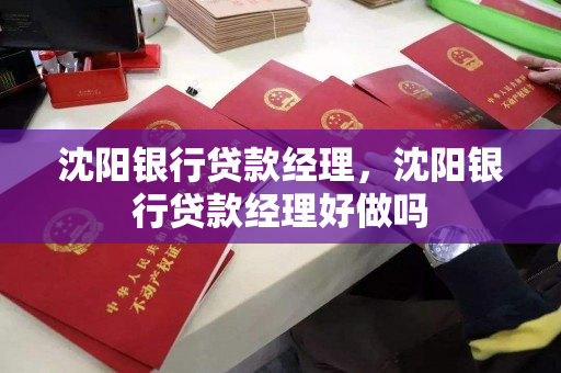 沈阳银行贷款经理,沈阳银行贷款经理好做吗 沈阳银行贷款经理,沈阳银行贷款经理好做吗