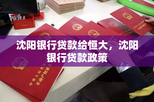 沈阳银行贷款给恒大，沈阳银行贷款政策