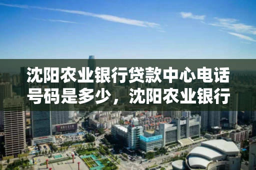 沈阳农业银行贷款中心电话号码是多少，沈阳农业银行个人信贷中心电话
