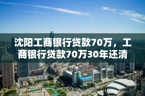 沈阳工商银行贷款70万,工商银行贷款70万30年还清月还多少 沈阳工商银行贷款70万,工商银行贷款70万30年还清月还多少
