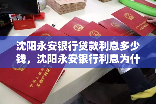 沈阳永安银行贷款利息多少钱，沈阳永安银行利息为什么高那么多