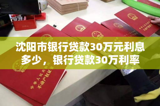 沈阳市银行贷款30万元利息多少，银行贷款30万利率