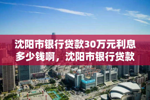 沈阳市银行贷款30万元利息多少钱啊，沈阳市银行贷款30万元利息多少钱啊一年