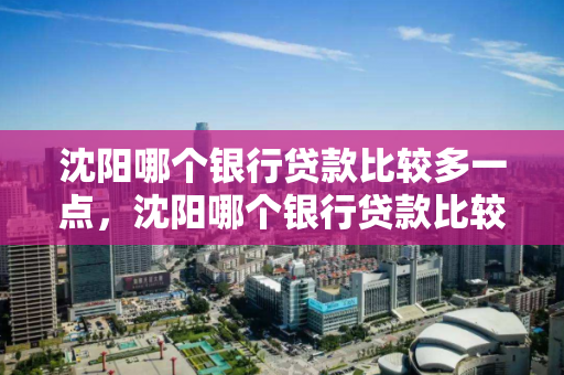 沈阳哪个银行贷款比较多一点，沈阳哪个银行贷款比较多一点的