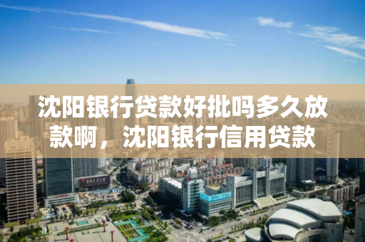 沈阳银行贷款好批吗多久放款啊，沈阳银行信用贷款