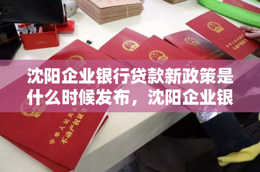 沈阳企业银行贷款新政策是什么时候发布，沈阳企业银行贷款新政策是什么时候发布出来的