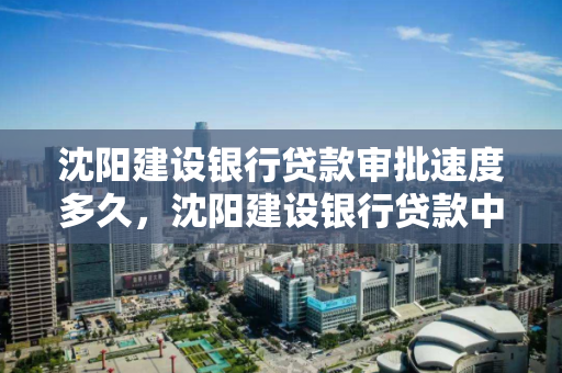 沈阳建设银行贷款审批速度多久，沈阳建设银行贷款中心