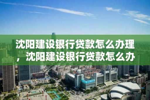 沈阳建设银行贷款怎么办理，沈阳建设银行贷款怎么办理的