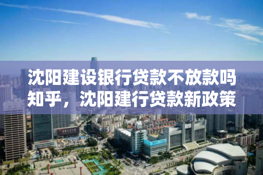 沈阳建设银行贷款不放款吗知乎，沈阳建行贷款新政策