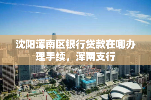 沈阳浑南区银行贷款在哪办理手续，浑南支行