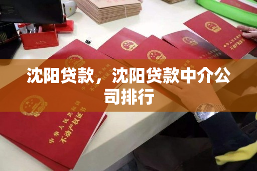 沈阳贷款，沈阳贷款中介公司排行