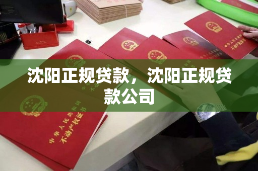 沈阳正规贷款，沈阳正规贷款公司